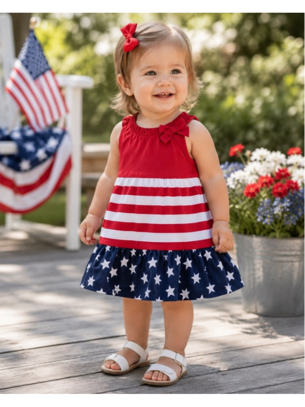 Gymboree Toddler American Flag Dress Size 18M–24M | GUC